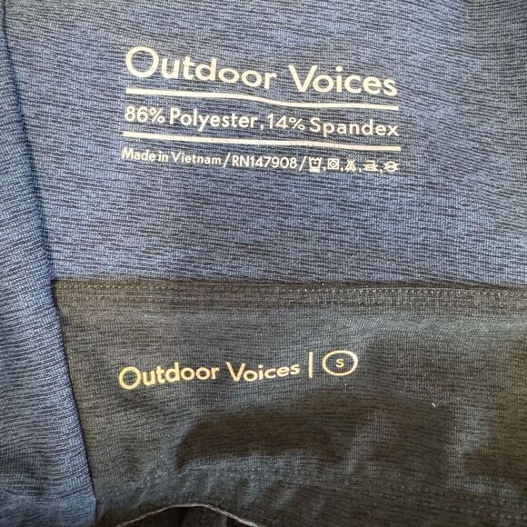 Outdoor Voices Venus Crop Top Navy size small - Picture 4 of 4